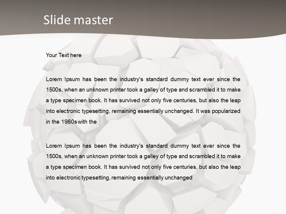 Portrait Mother White PowerPoint Template