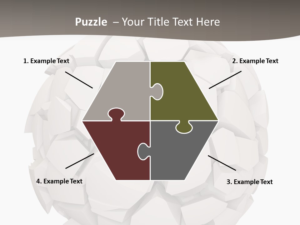 Portrait Mother White PowerPoint Template