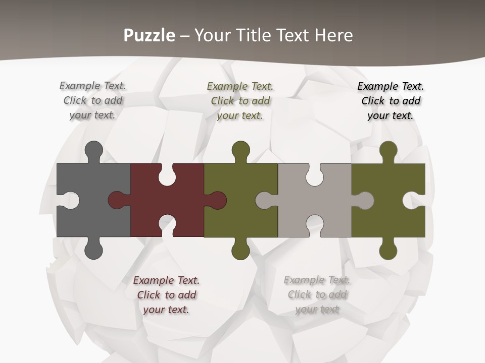 Portrait Mother White PowerPoint Template