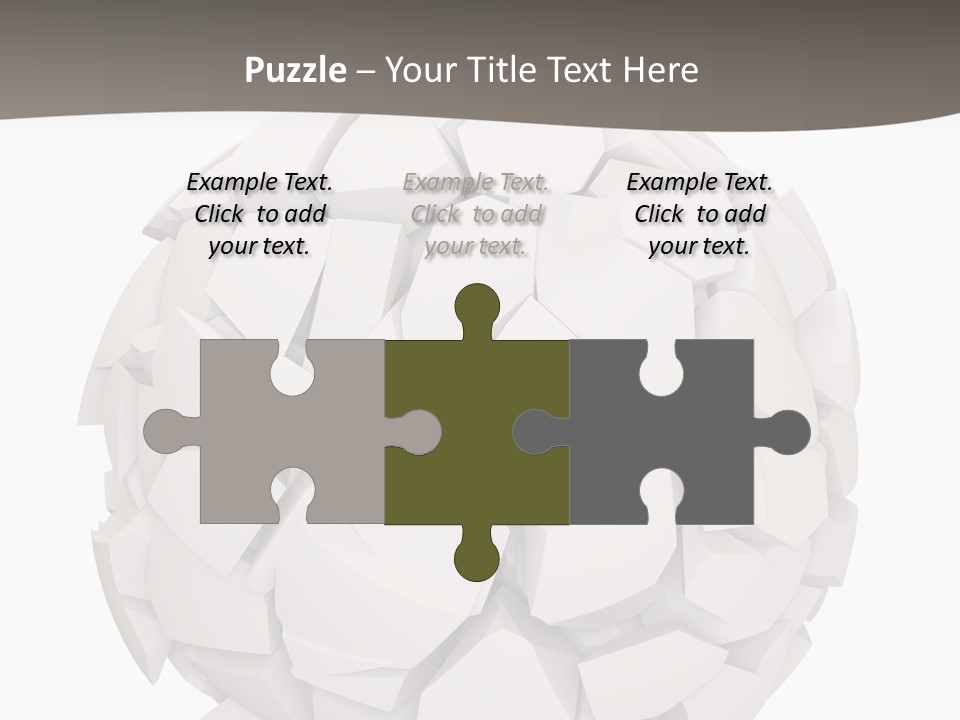 Portrait Mother White PowerPoint Template