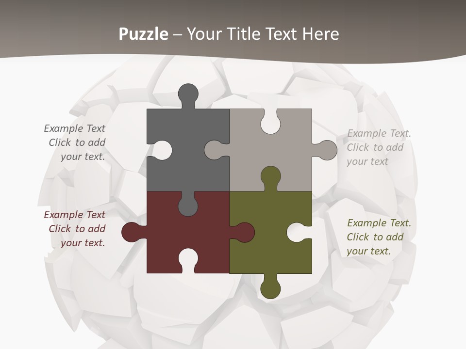 Portrait Mother White PowerPoint Template