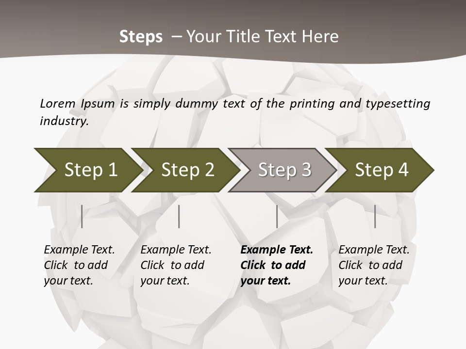 Portrait Mother White PowerPoint Template