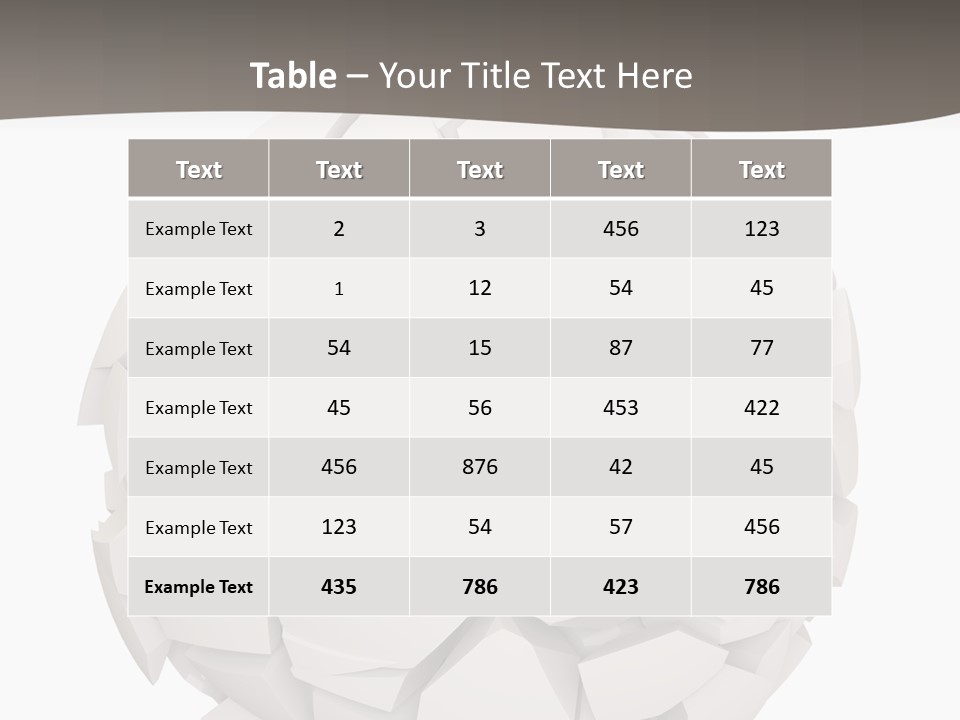 Portrait Mother White PowerPoint Template