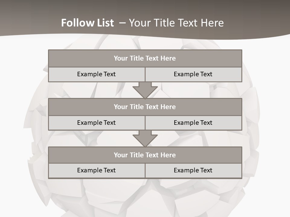 Portrait Mother White PowerPoint Template