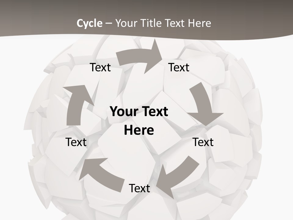 Portrait Mother White PowerPoint Template