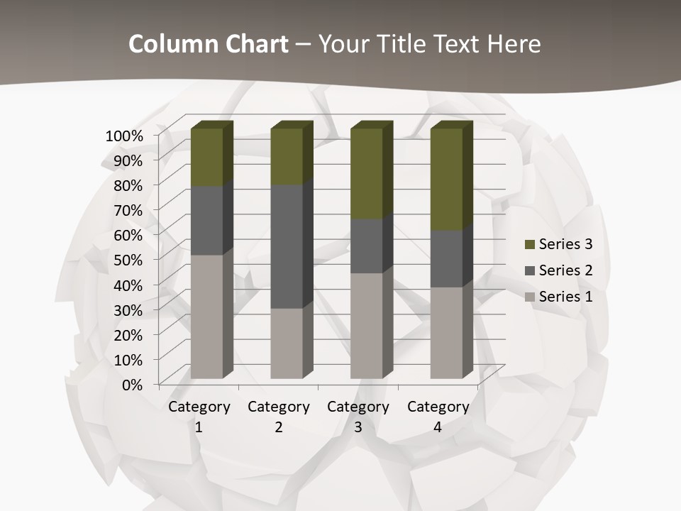 Portrait Mother White PowerPoint Template