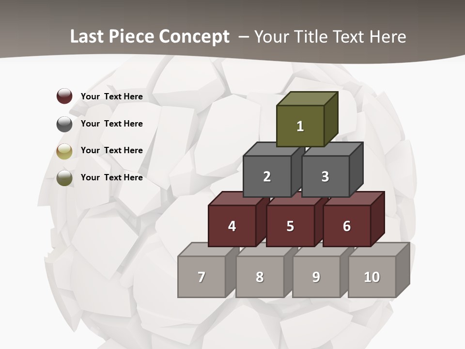 Portrait Mother White PowerPoint Template