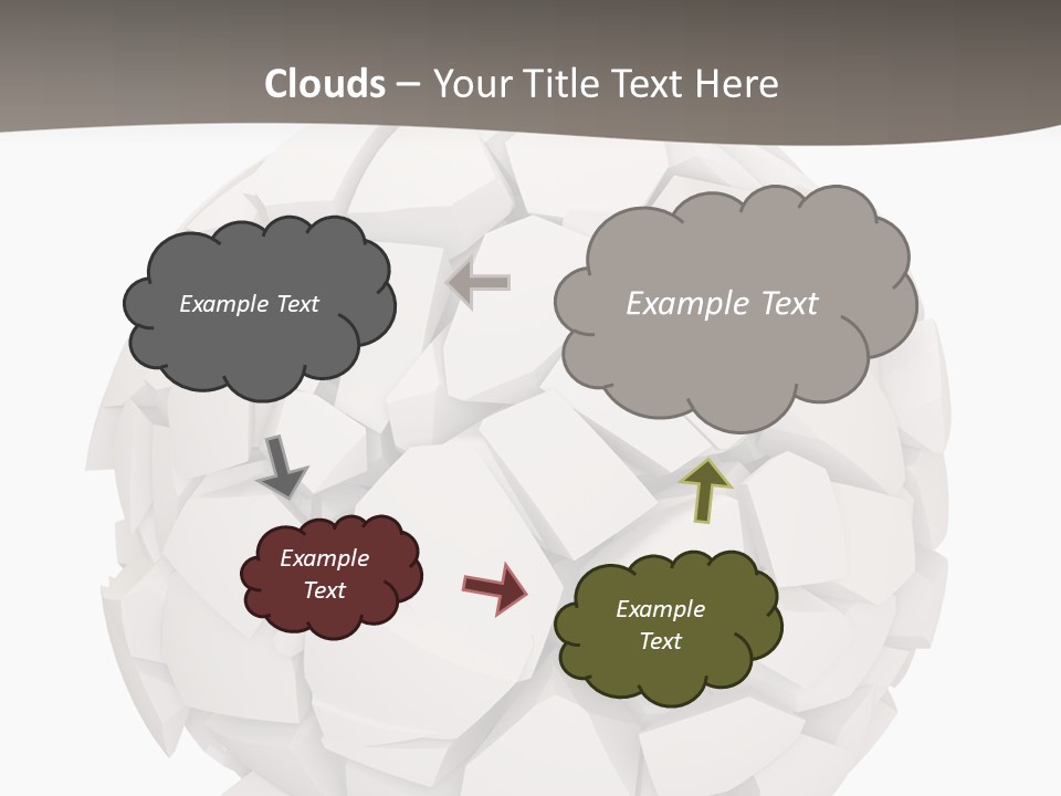 Portrait Mother White PowerPoint Template