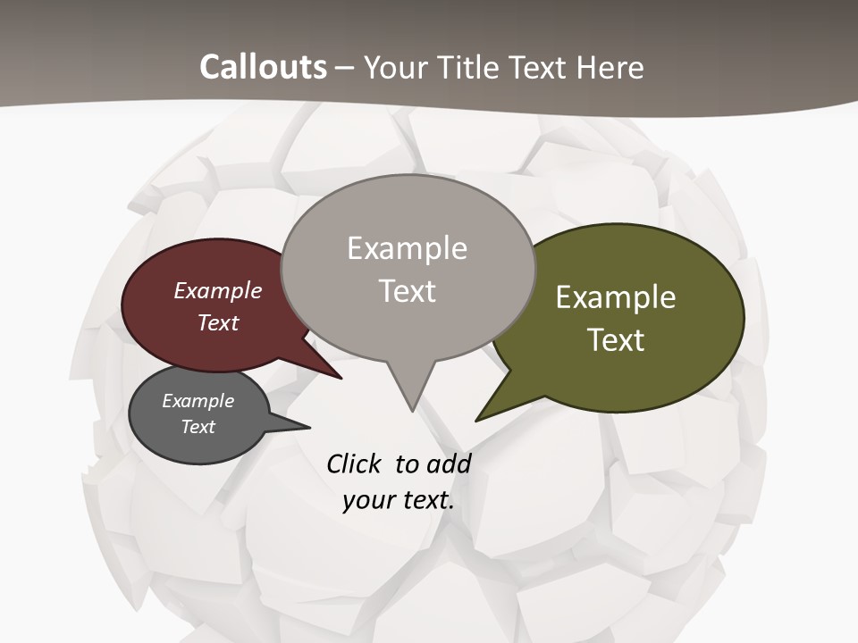 Portrait Mother White PowerPoint Template