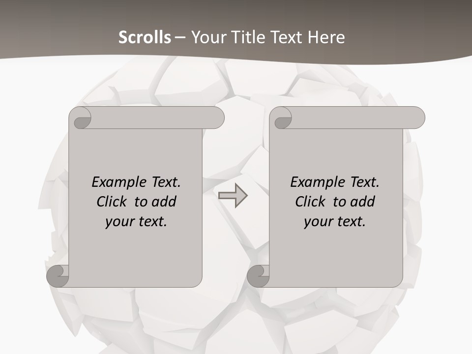 Portrait Mother White PowerPoint Template
