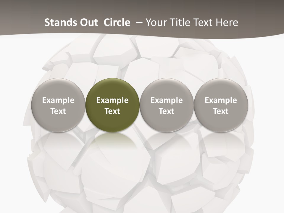 Portrait Mother White PowerPoint Template