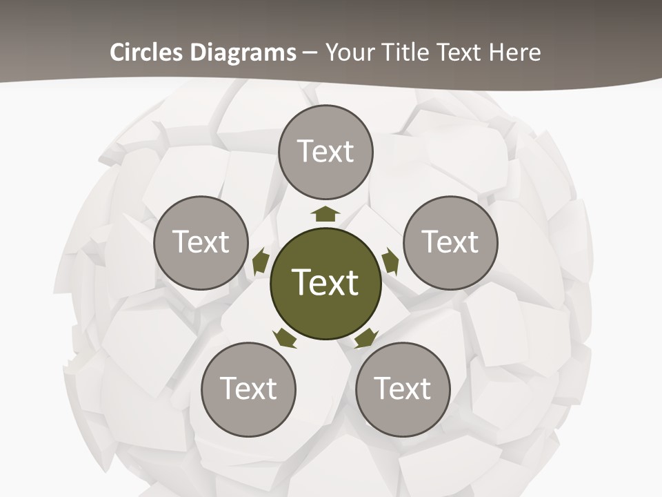 Portrait Mother White PowerPoint Template