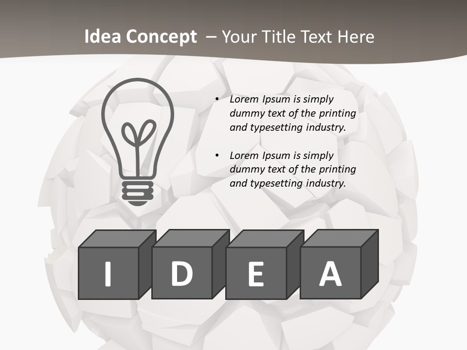 Portrait Mother White PowerPoint Template