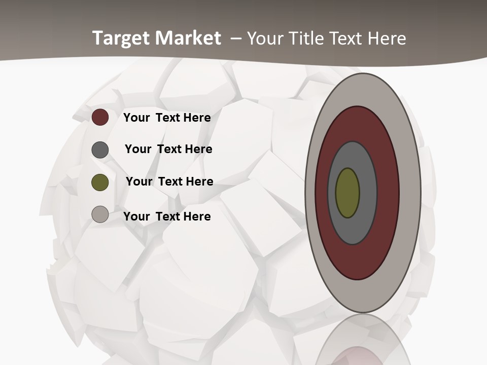 Portrait Mother White PowerPoint Template