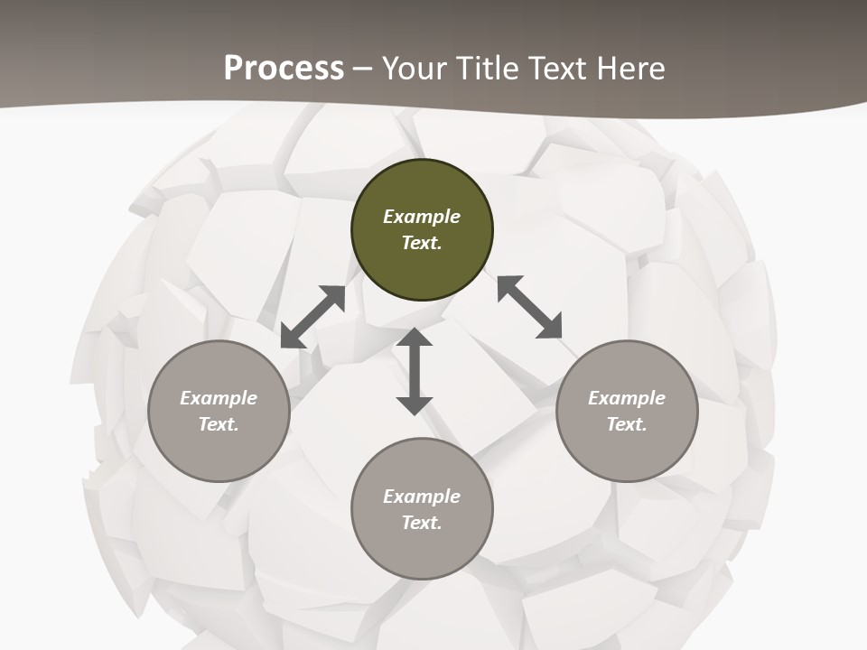 Portrait Mother White PowerPoint Template