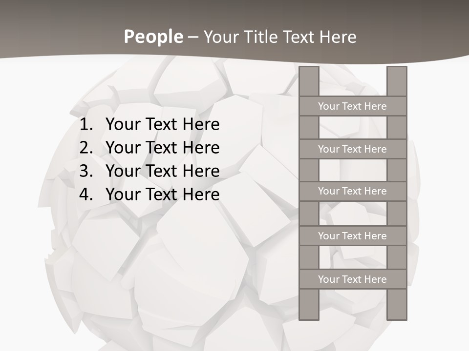 Portrait Mother White PowerPoint Template