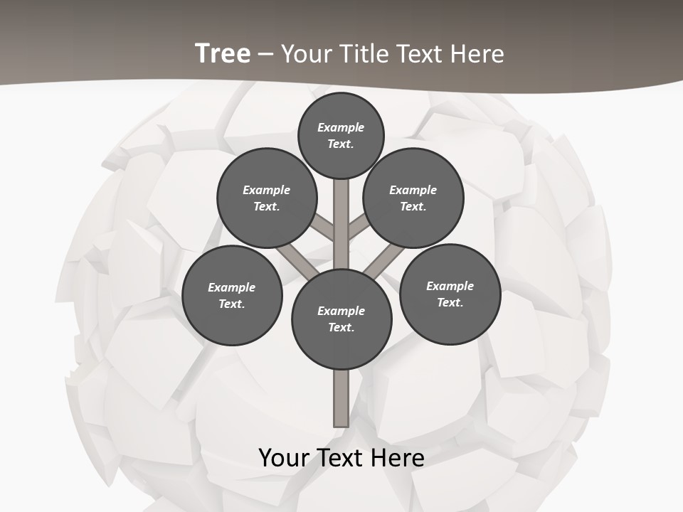 Portrait Mother White PowerPoint Template