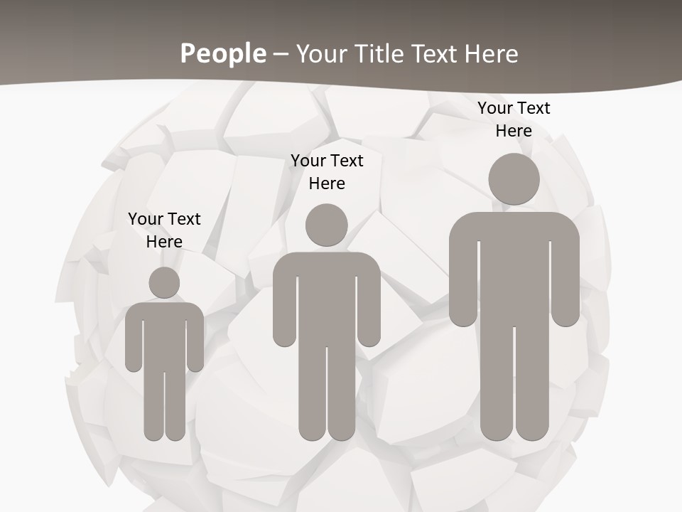 Portrait Mother White PowerPoint Template