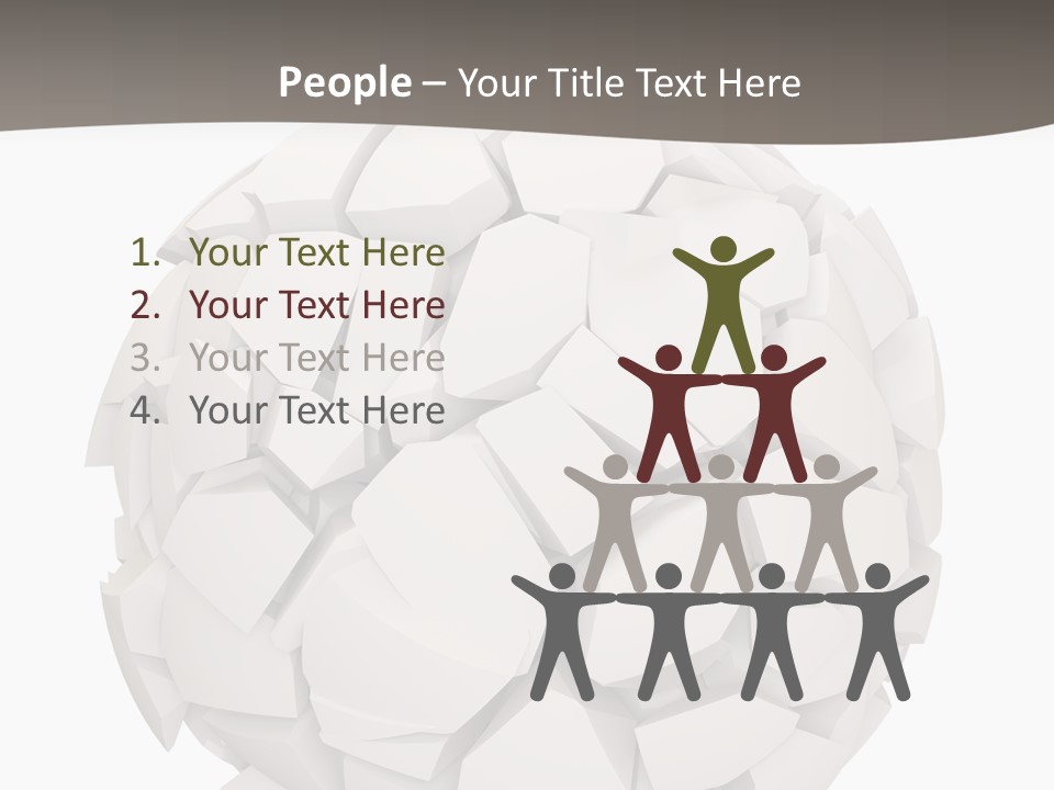 Portrait Mother White PowerPoint Template