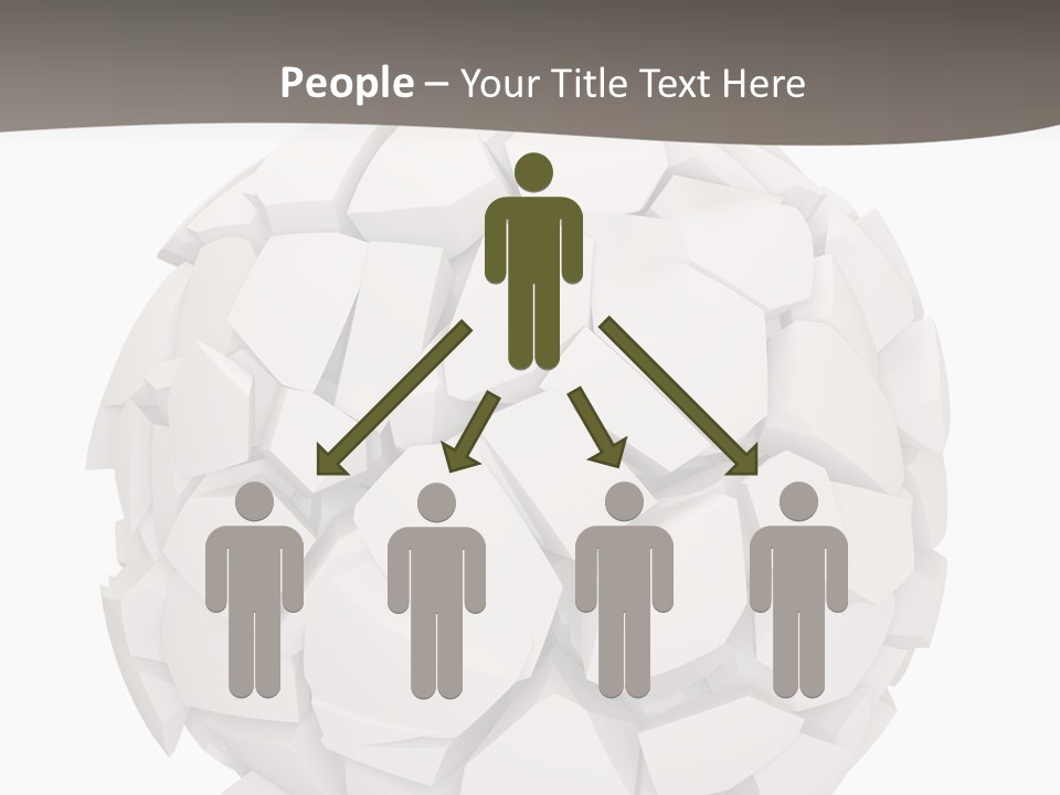 Portrait Mother White PowerPoint Template