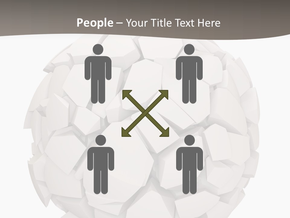 Portrait Mother White PowerPoint Template