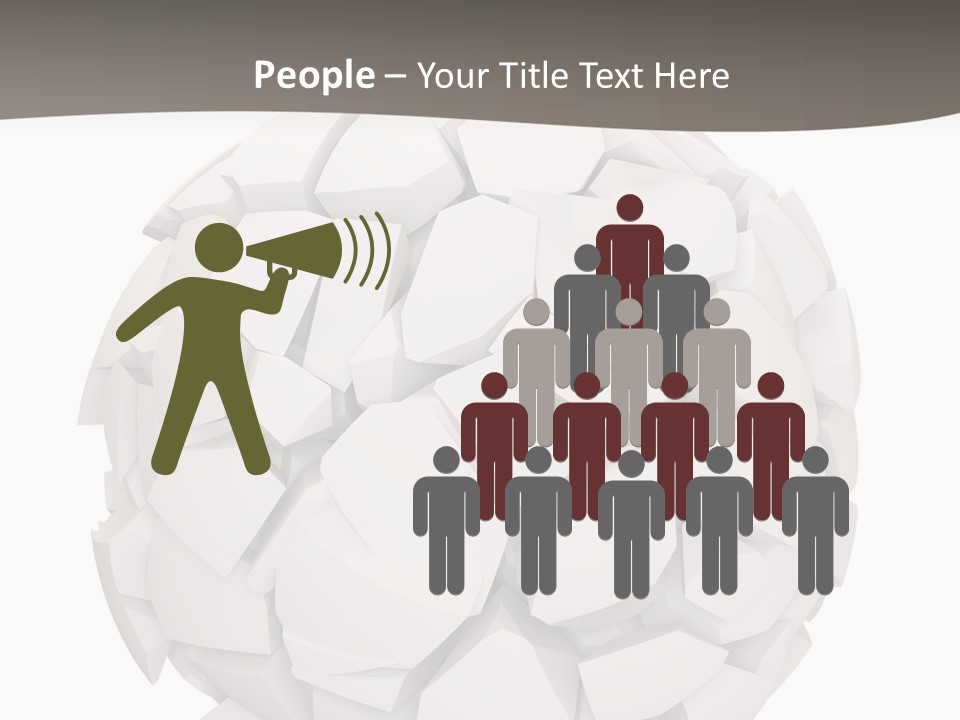 Portrait Mother White PowerPoint Template