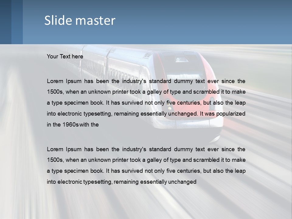 Water Old Retirement PowerPoint Template