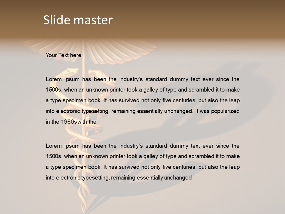 Sunset Caucasian Standing PowerPoint Template