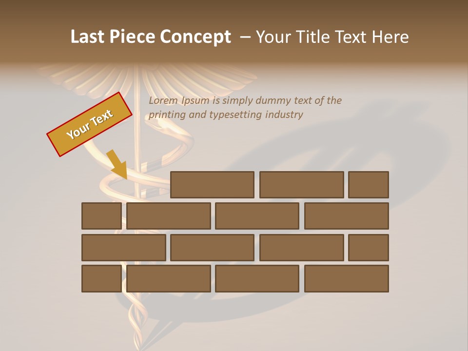 Sunset Caucasian Standing PowerPoint Template