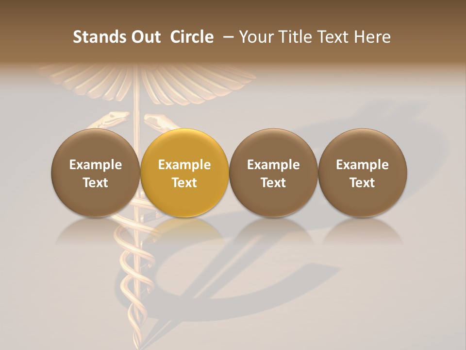 Sunset Caucasian Standing PowerPoint Template