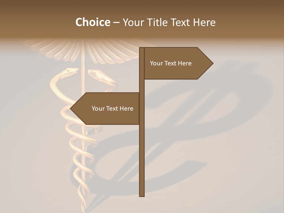 Sunset Caucasian Standing PowerPoint Template