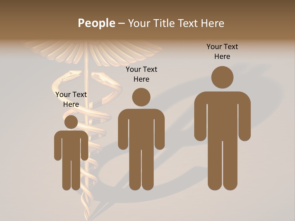 Sunset Caucasian Standing PowerPoint Template