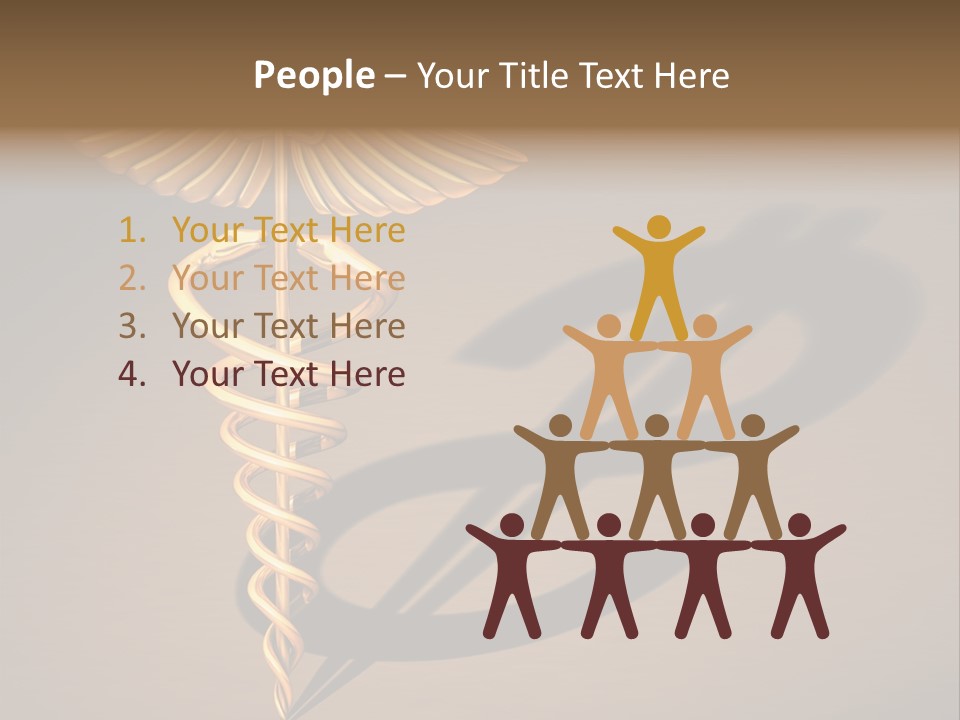 Sunset Caucasian Standing PowerPoint Template