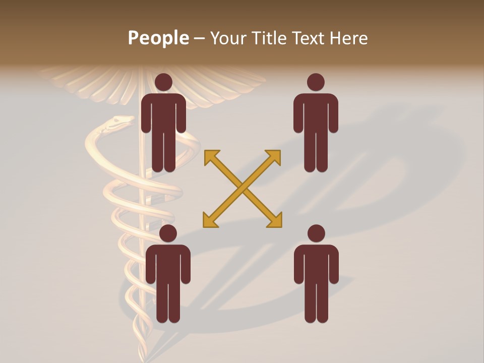 Sunset Caucasian Standing PowerPoint Template