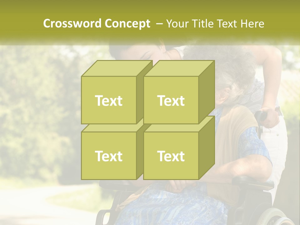 Woman Sad Older PowerPoint Template