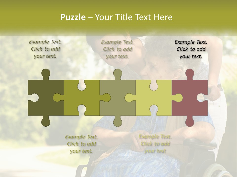 Woman Sad Older PowerPoint Template