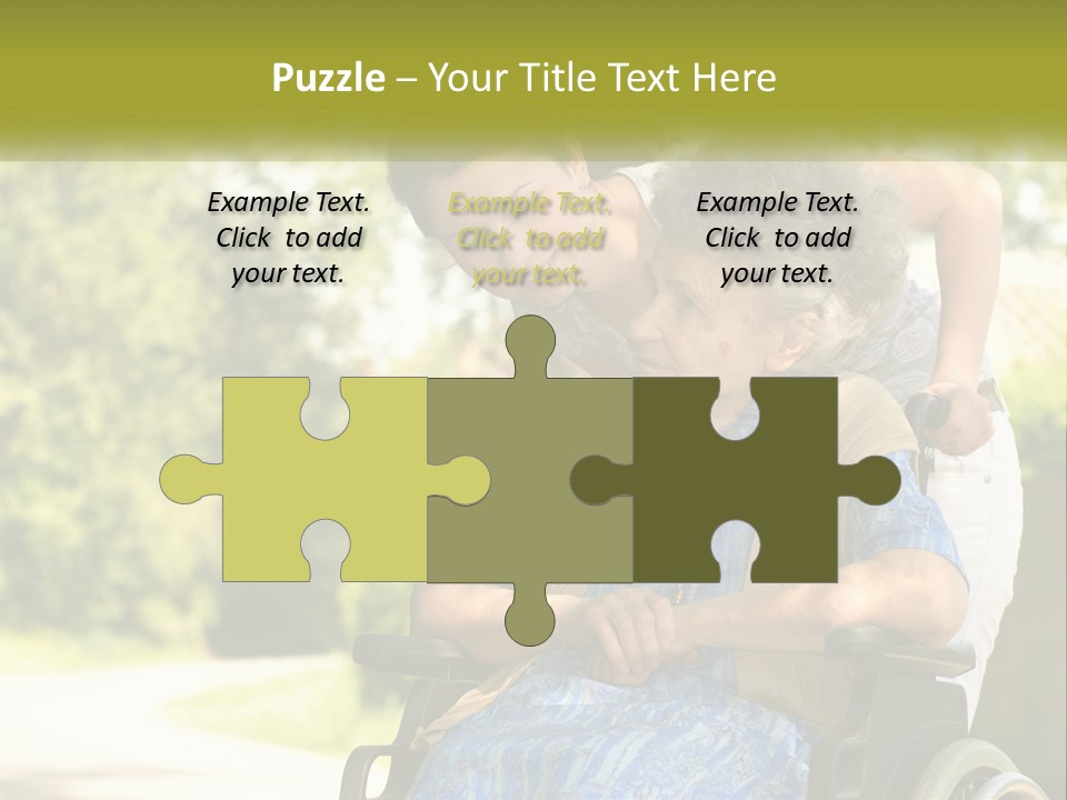 Woman Sad Older PowerPoint Template