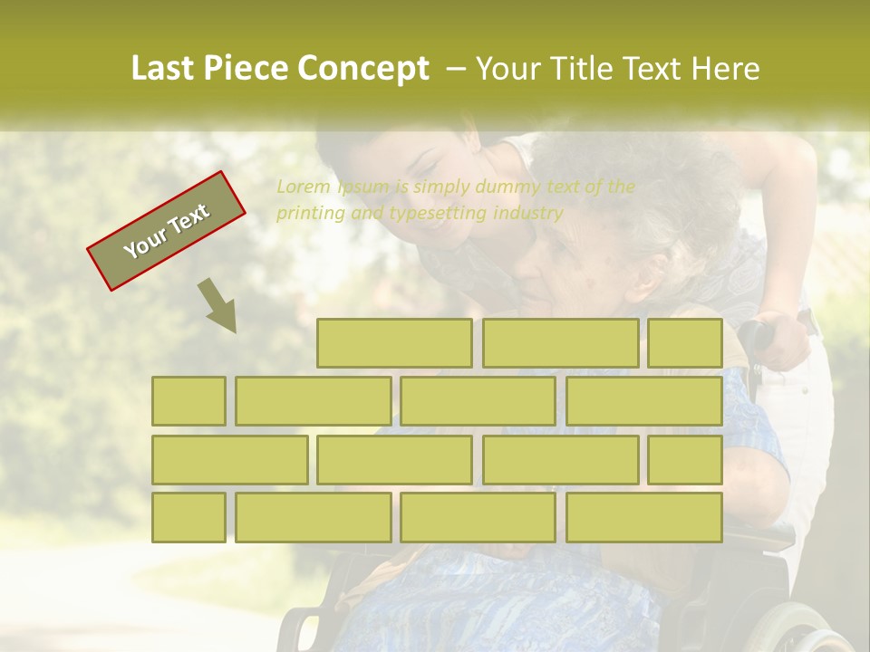 Woman Sad Older PowerPoint Template