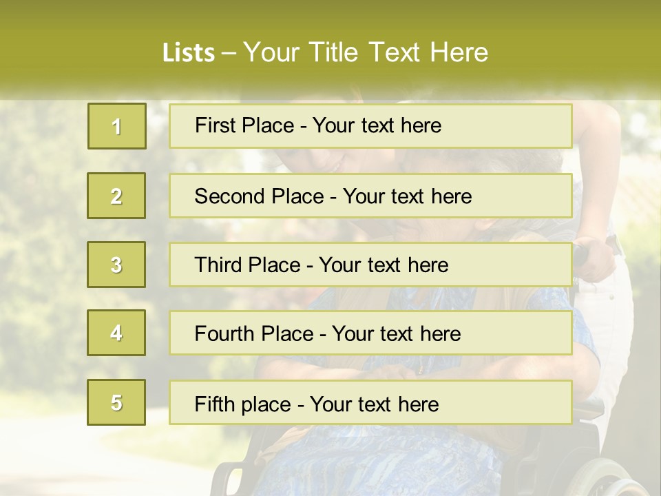 Woman Sad Older PowerPoint Template