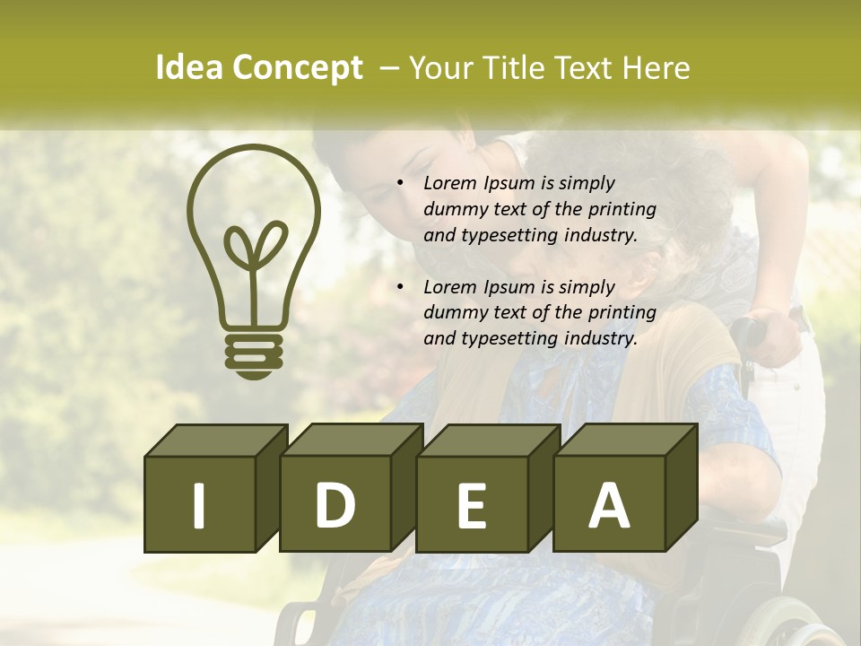 Woman Sad Older PowerPoint Template