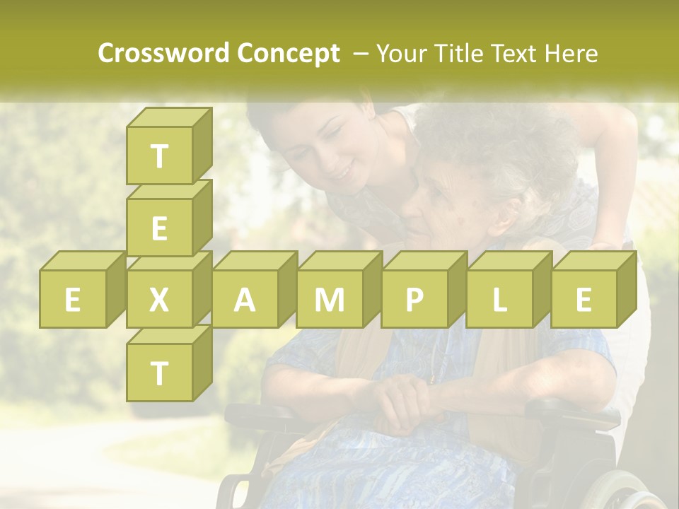 Woman Sad Older PowerPoint Template