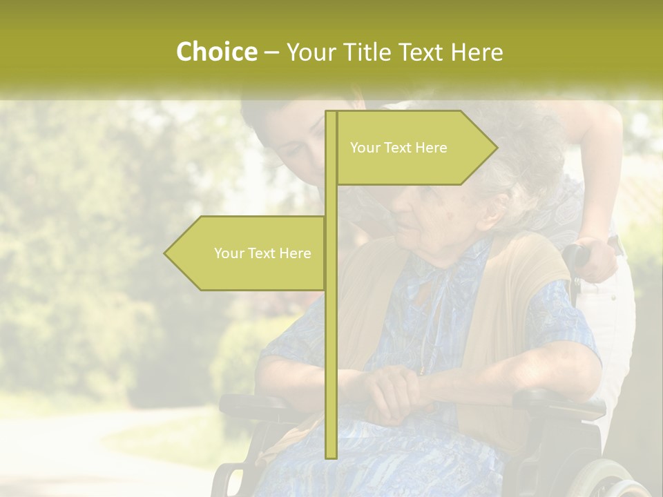 Woman Sad Older PowerPoint Template