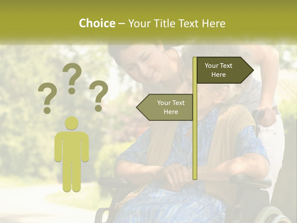 Woman Sad Older PowerPoint Template