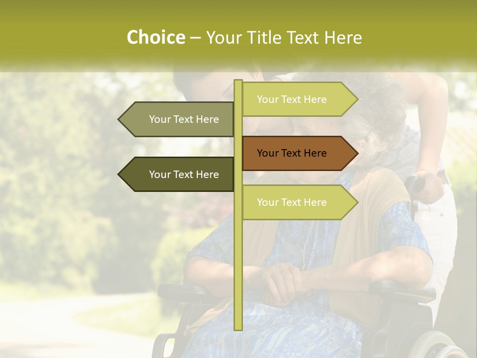 Woman Sad Older PowerPoint Template