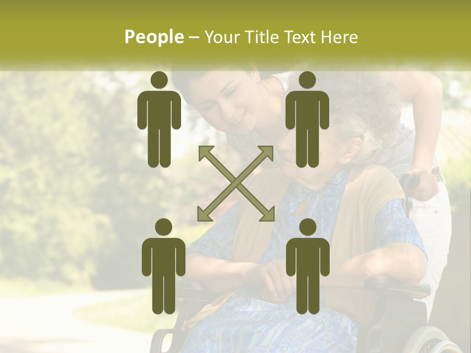 Woman Sad Older PowerPoint Template