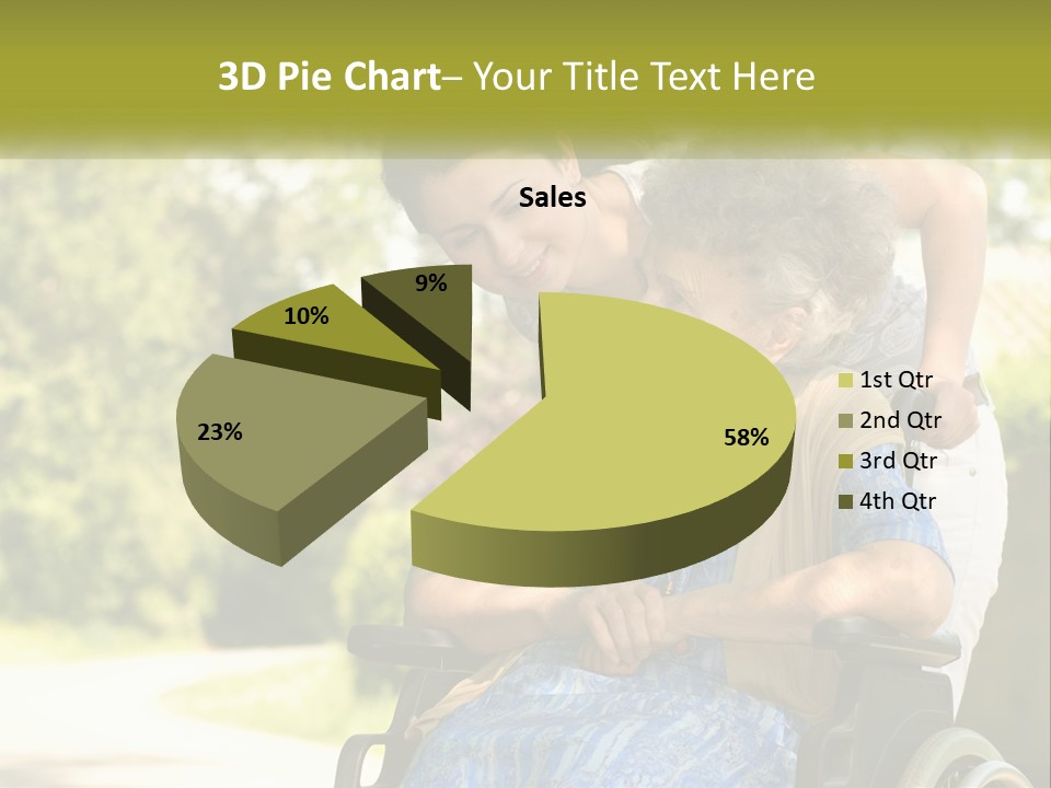 Woman Sad Older PowerPoint Template