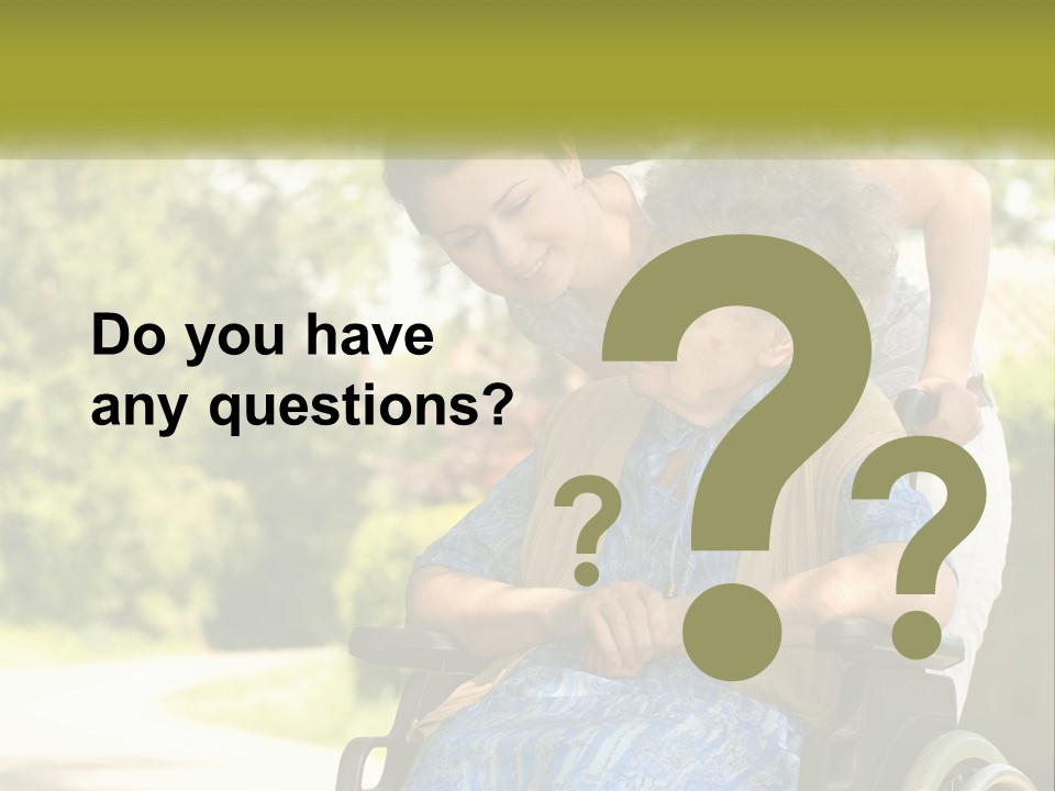 Woman Sad Older PowerPoint Template