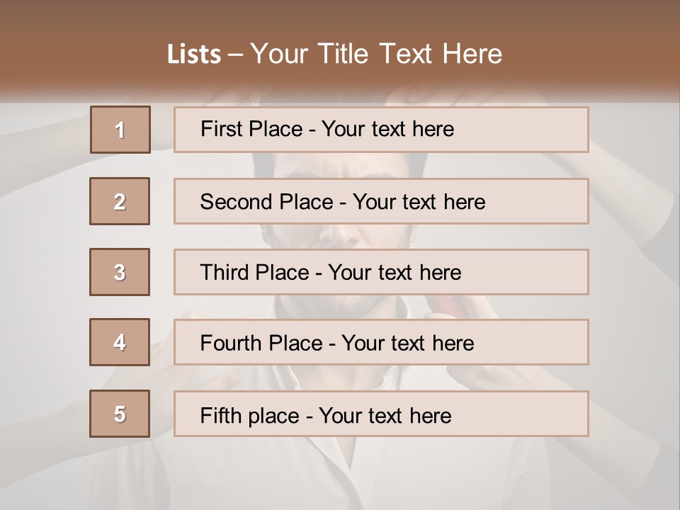 Senior Sunset Beach PowerPoint Template