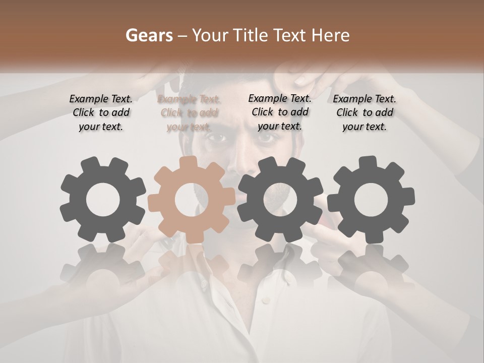 Senior Sunset Beach PowerPoint Template