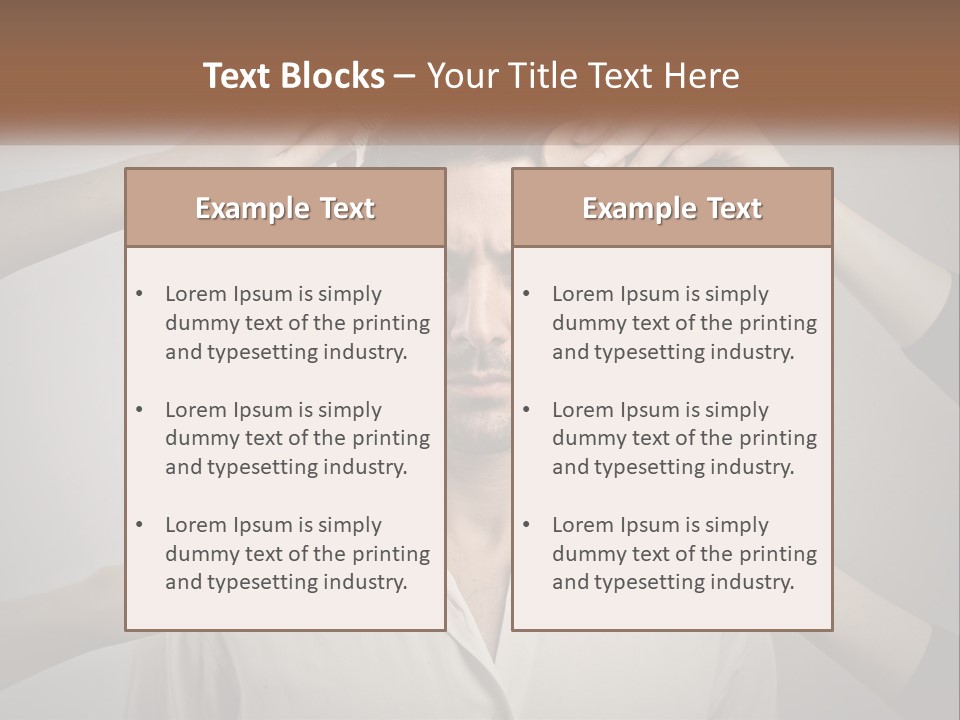 Senior Sunset Beach PowerPoint Template